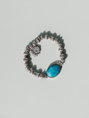 Ibiza Moon Beaded Bracelet - Turquoise OS / Turquoise