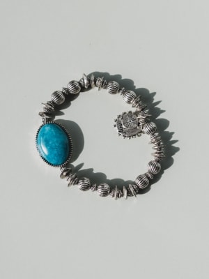 Ibiza Moon Beaded Bracelet - Turquoise OS / Turquoise