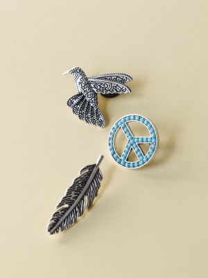 Free Bird Pin Set - Turquoise OS / Turquoise