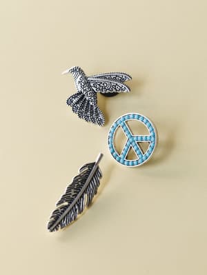 Free Bird Pin Set - Turquoise OS / Turquoise