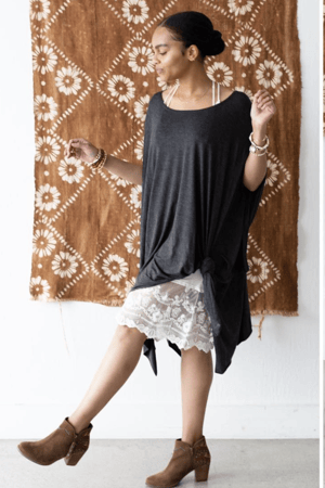 the-wren-oversized-tunic-top-charcoal/Charcoal