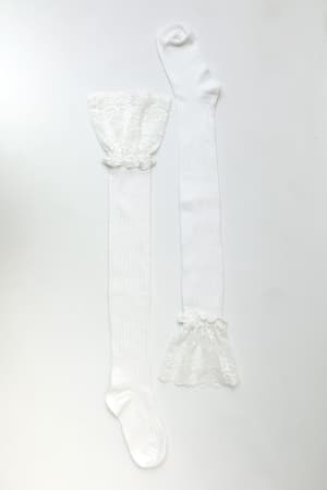 becca-knee-high-socks-white/White