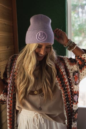 Nesta Smiley Beanie: undefined