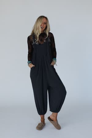 tazzlynn-textured-jumpsuit-charcoal/Charcoal