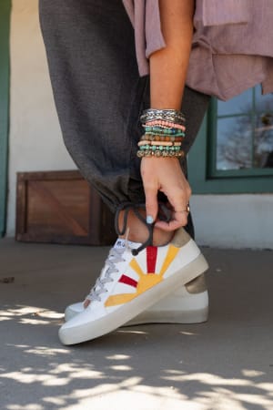 Sun Rays Retro Sneakers: undefined