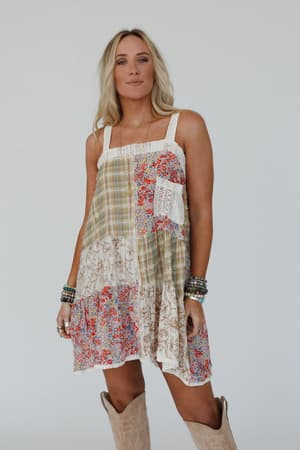 golden-fields-patchwork-dress-green/Green
