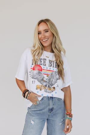 Free Bird America Graphic Tee: undefined