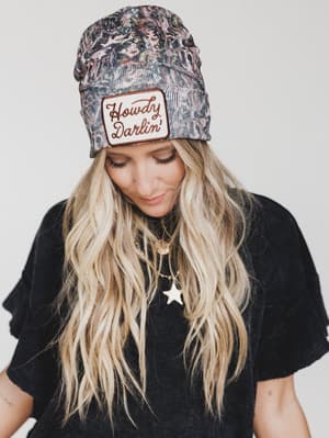 Howdy Darlin Beanie - Camo OS / Camo