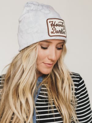 howdy-darlin-beanie-beige-camo/Beige Camo