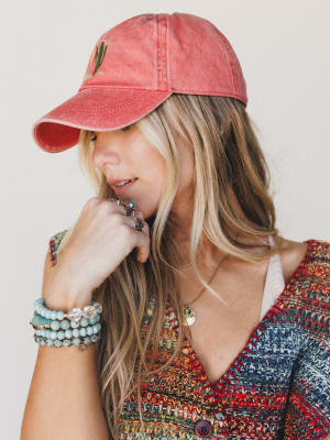 Desert Dreaming Baseball Hat - Burnt Orange OS / Burnt Orange