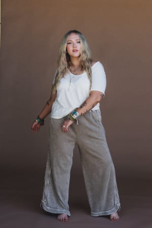 So Comfy Wide Leg Pant Cropped Length: undefined