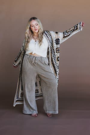 The Nest Soulful Wanderer Crochet Duster: undefined