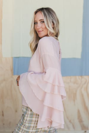 Poets Kiss Ruffled Blouse: undefined