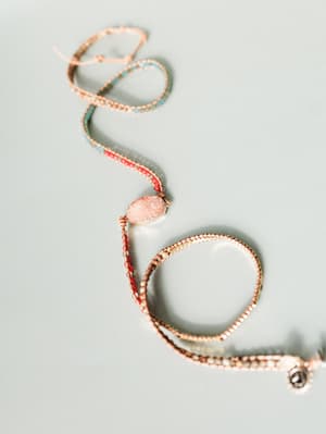 On The Horizon Wrap Bracelet - Coral Multi OS / Coral Multi