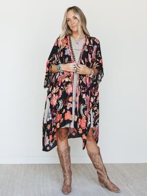 Floral Desert Kimono - San Marino OS / San Marino