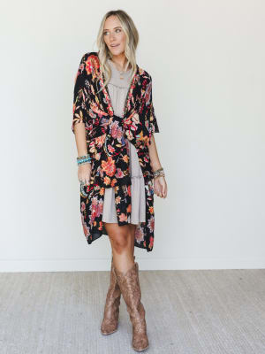 Floral Desert Kimono - San Marino OS / San Marino