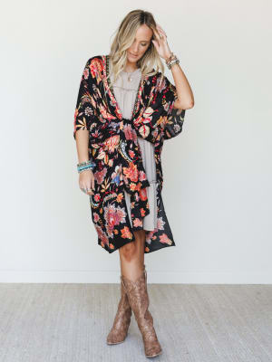 Floral Desert Kimono - San Marino OS / San Marino