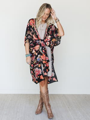 Floral Desert Kimono - San Marino OS / San Marino