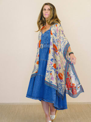 Soft Petals Kimono: undefined