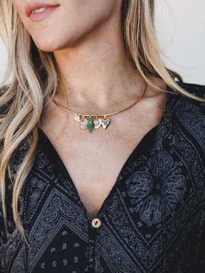 Magic in the Making Necklace: Gold