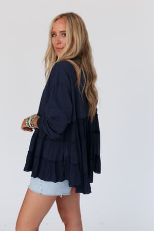 madeira-tiered-babydoll-top-navy/Navy