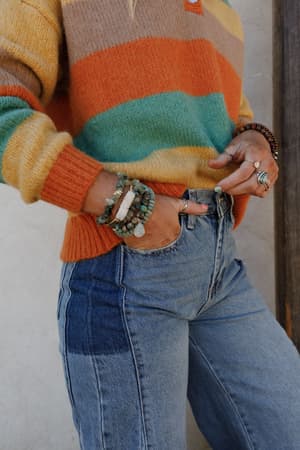 elyse-bracelet-set-green-multi/Green Multi