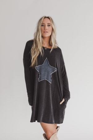 Sonora Star Patch Dress: undefined