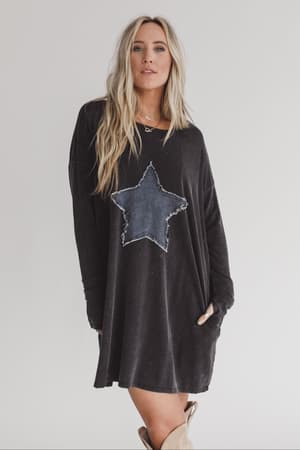 Sonora Star Patch Dress: undefined