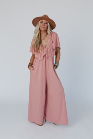 on-repeat-open-back-ruffle-jumpsuit-shadow-blush/Shadow Blush