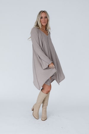 golden-hour-long-bell-sleeve-tunic-dress-latte/Latte