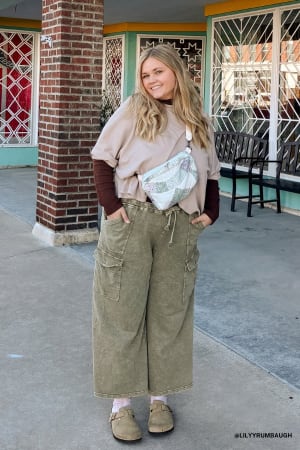 The Nest Cargo Cascade Wide Leg Pants: undefined