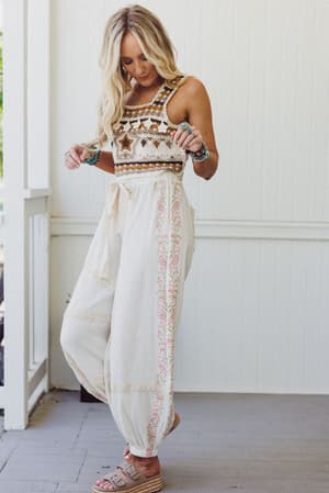 floral-drift-embroidered-pants-natural/Beige