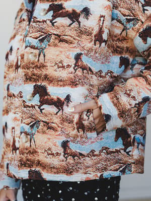 Cowboy On the Run Jacket - Brown Multi