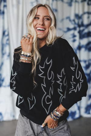 Lasso Western Stitch Pullover: undefined