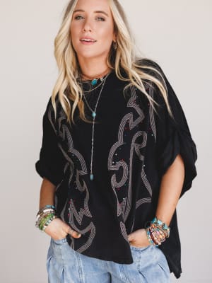 Western Moon Top: undefined