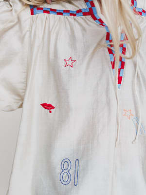 Spring is Here Blouse - Ivory L / Ivory