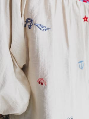 Spring is Here Blouse - Ivory L / Ivory