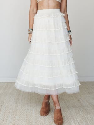 Afternoon Tea Ruffle Skirt: undefined