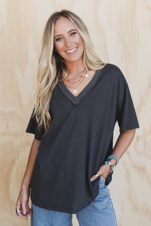 tash-v-neck-tee-charcoal/Gray