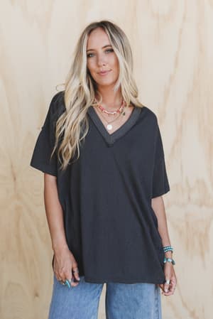tash-v-neck-tee-charcoal/Gray