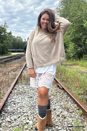 Prima Lace Hem Slip: undefined