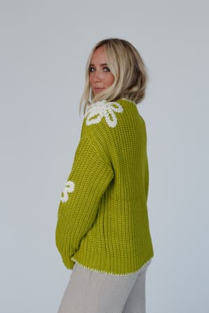 daisy-belle-sweater-green/Green