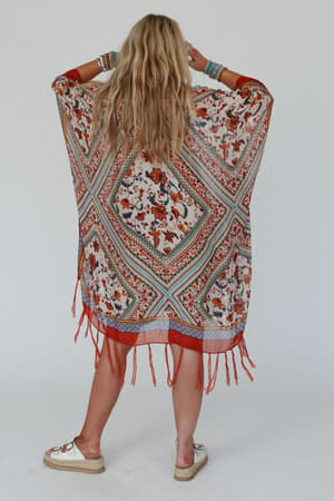 riviera-border-print-kimono-rust/Rust
