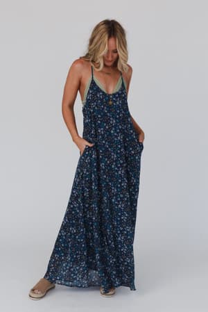 Navy Floral