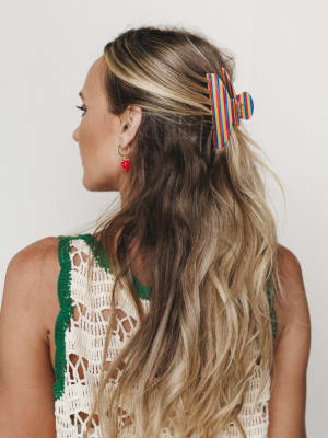 Avery Clip - Stripe Rainbow OS / Stripe Rainbow