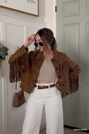 Fringe Theory Suede Jacket: undefined