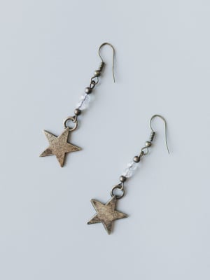 Macey Star Earrings - Gold OS / Gold