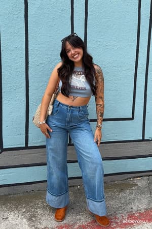 Easy Rider Cuffed Jeans: undefined