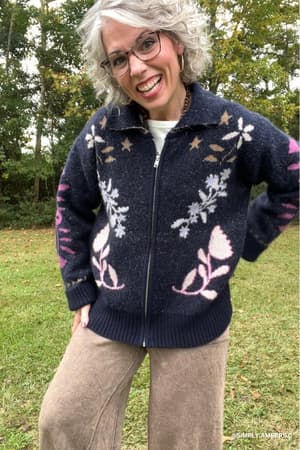 Autumn Florals Sweater: undefined