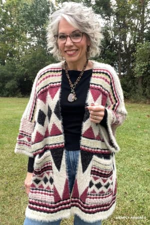 Keep It Up Oversized Cardigan: undefined